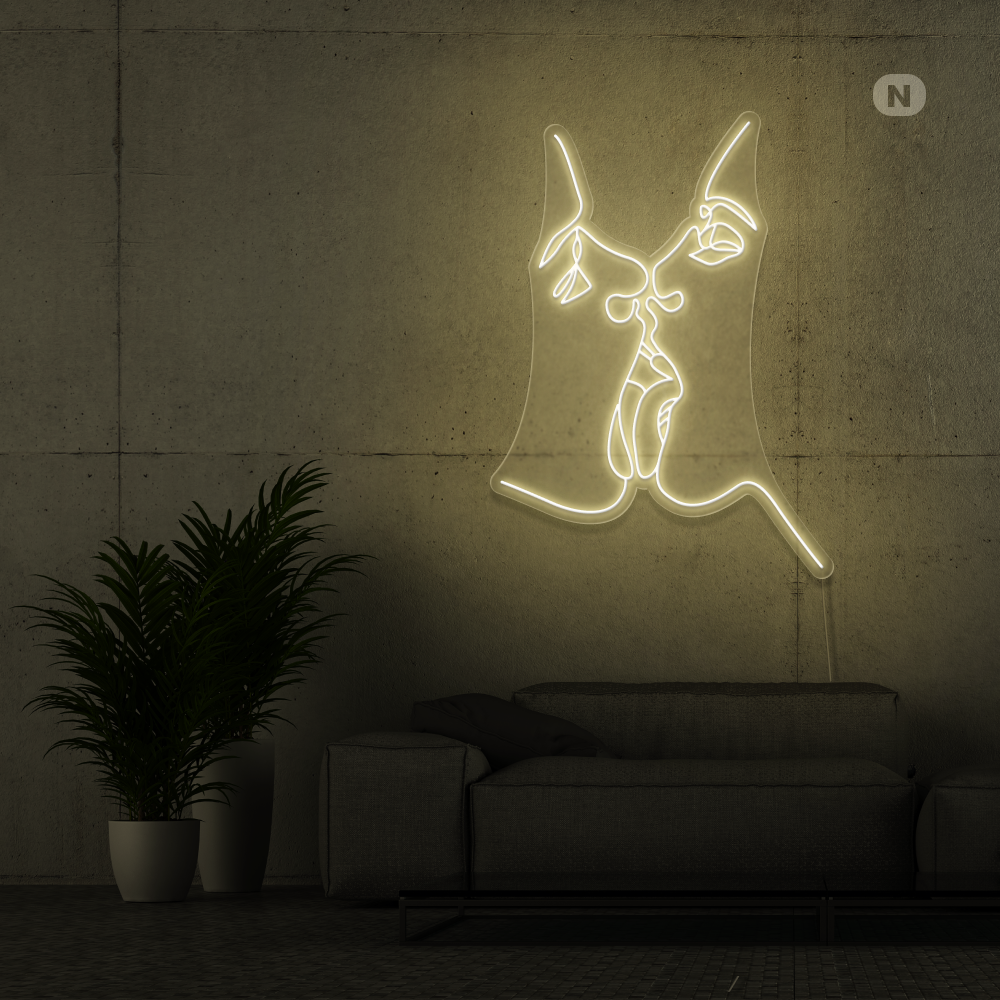 Neon Schild Teile die Liebe