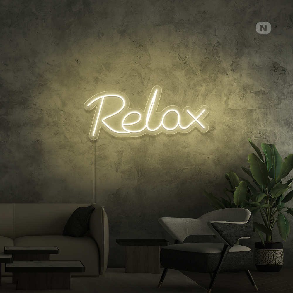 Neon Schild Relax