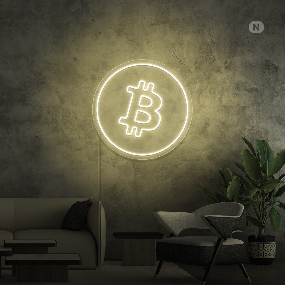 Neon Schild Bitcoin
