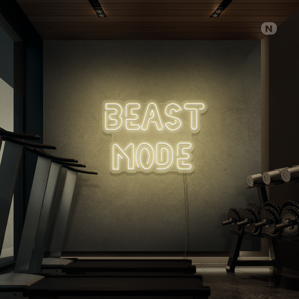 Neon Schild Beast Mode