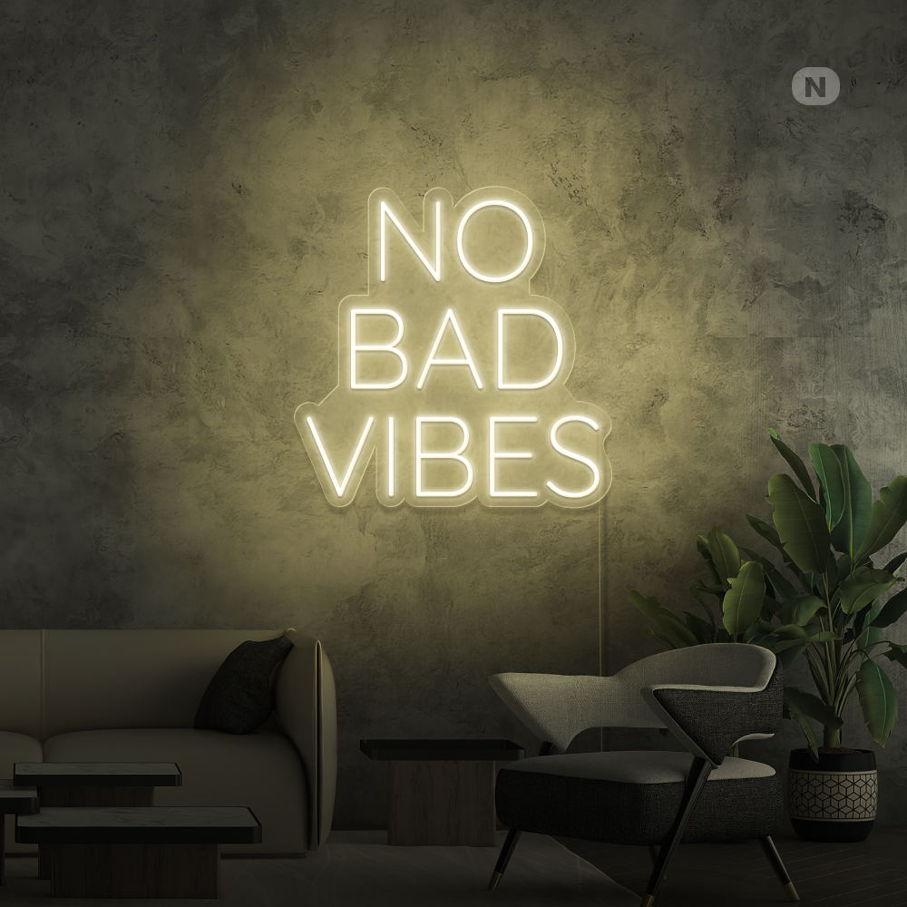 Neon Schild No Bad Vibes