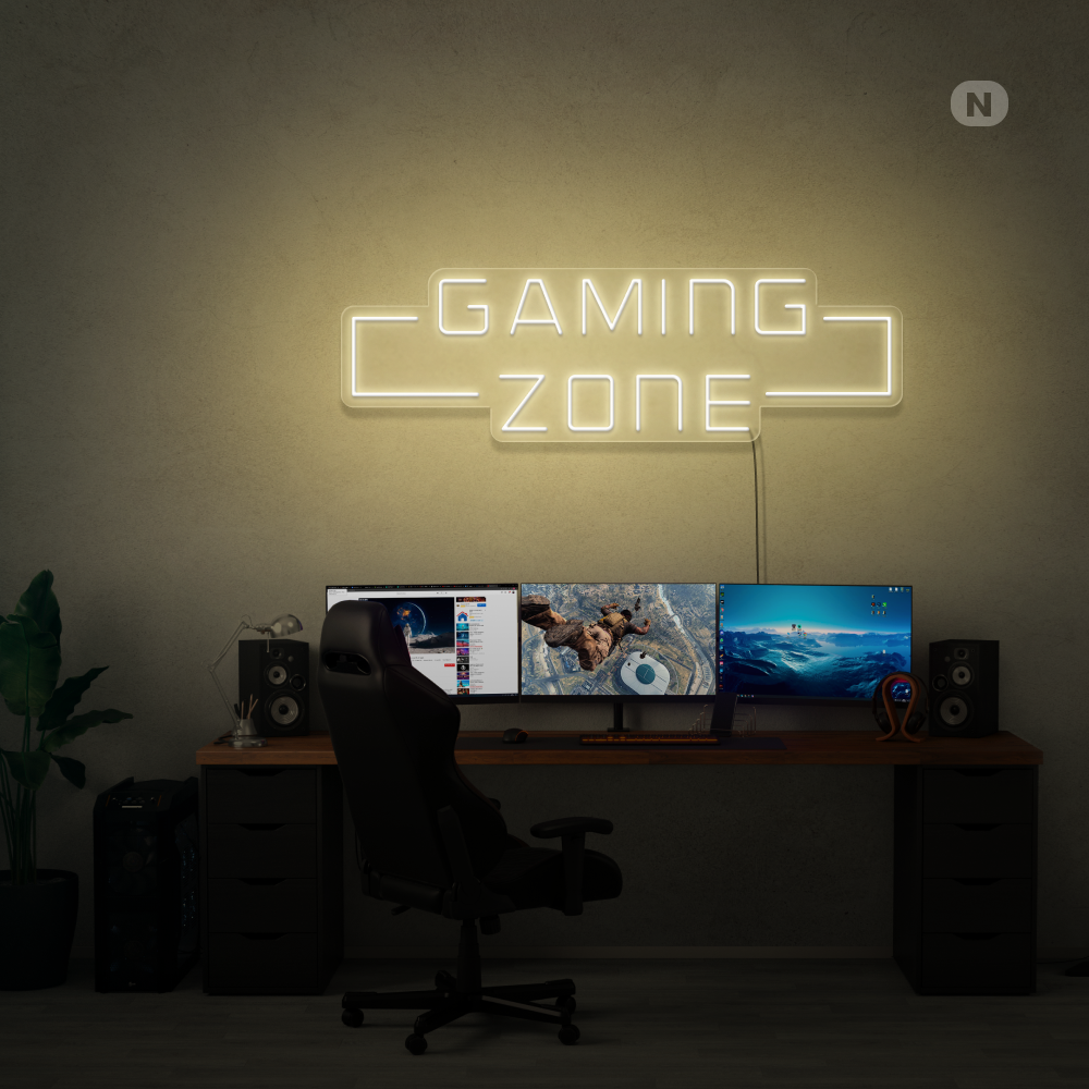 Neon Schild Gaming Zone
