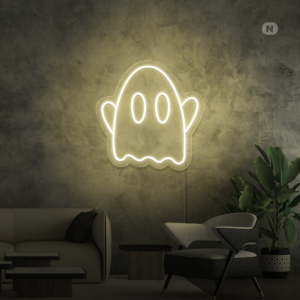 Neon Schild Geist