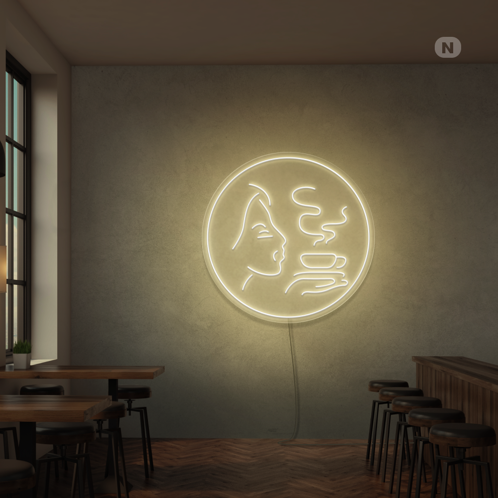 Neon Schild Kaffee Aroma