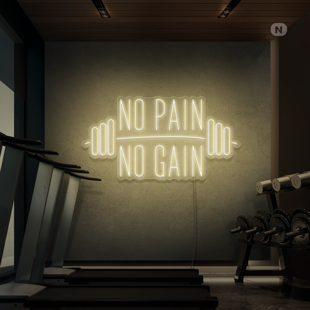 Neon Schild No Pain No Gain