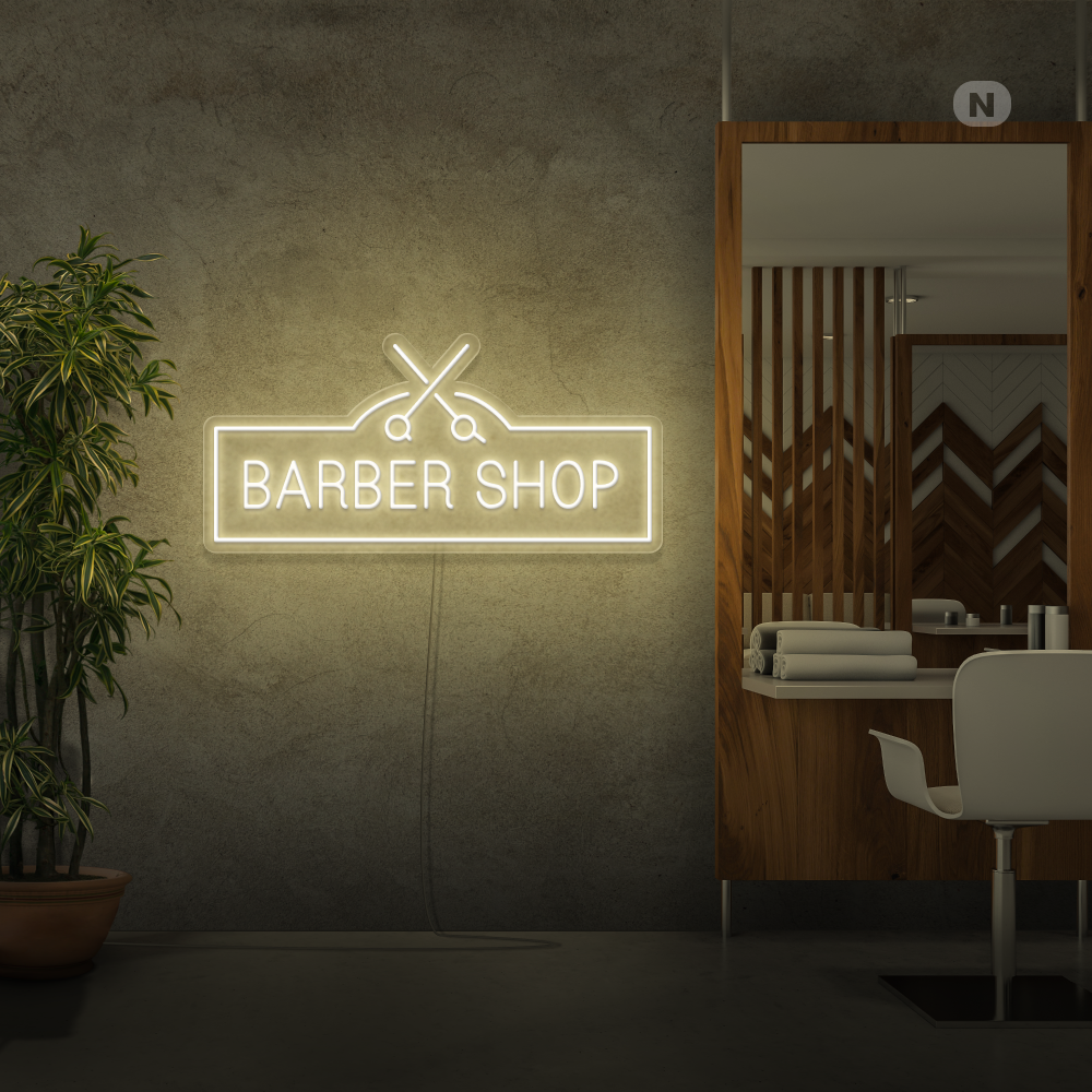 Neon Schild Barber Shop