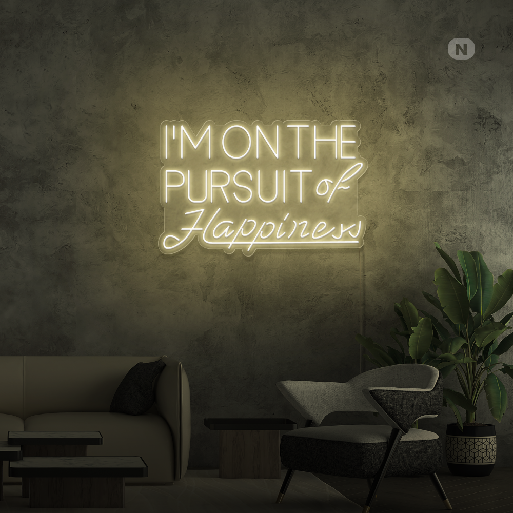 Neon Schild Hapiness