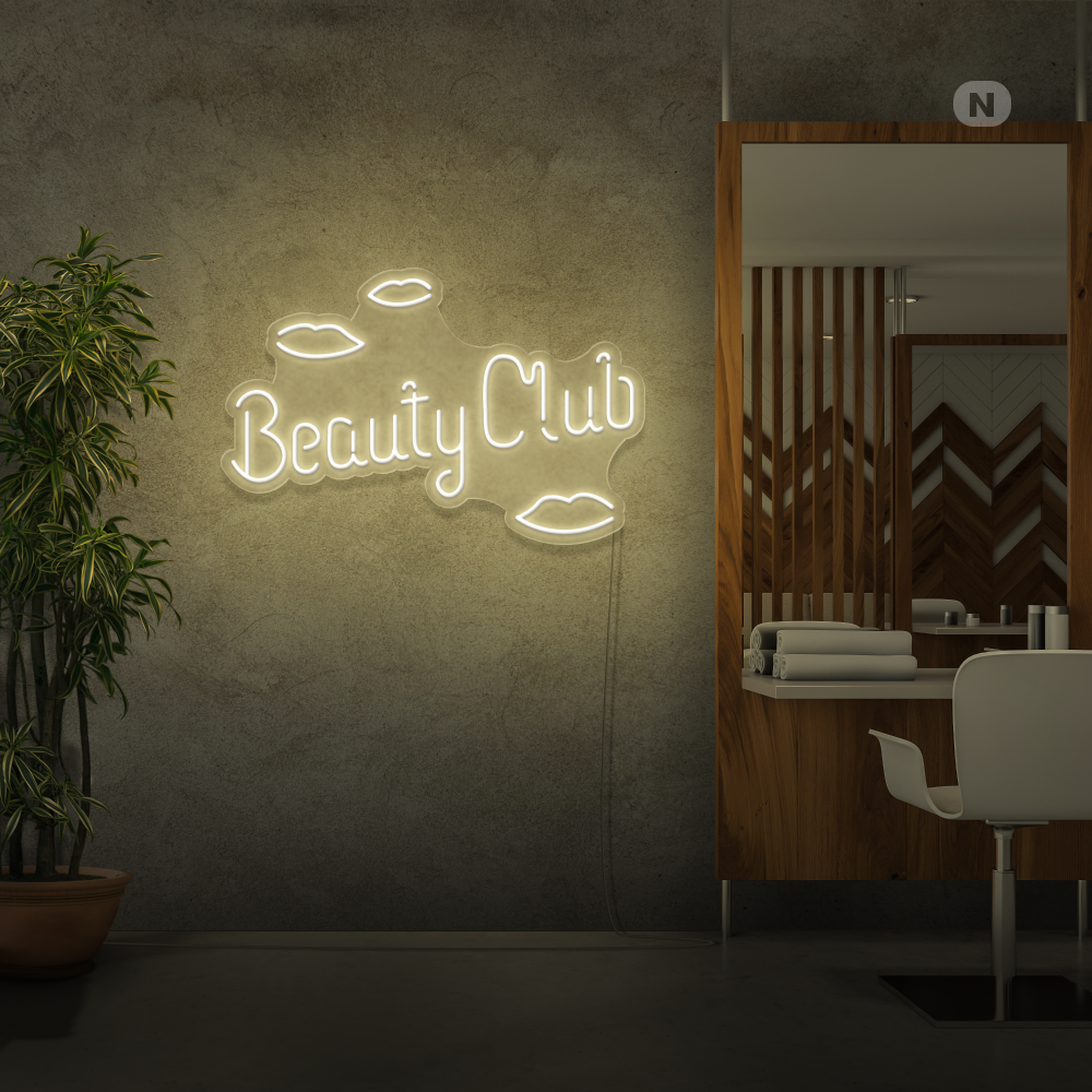 Neon Schild Beauty Club