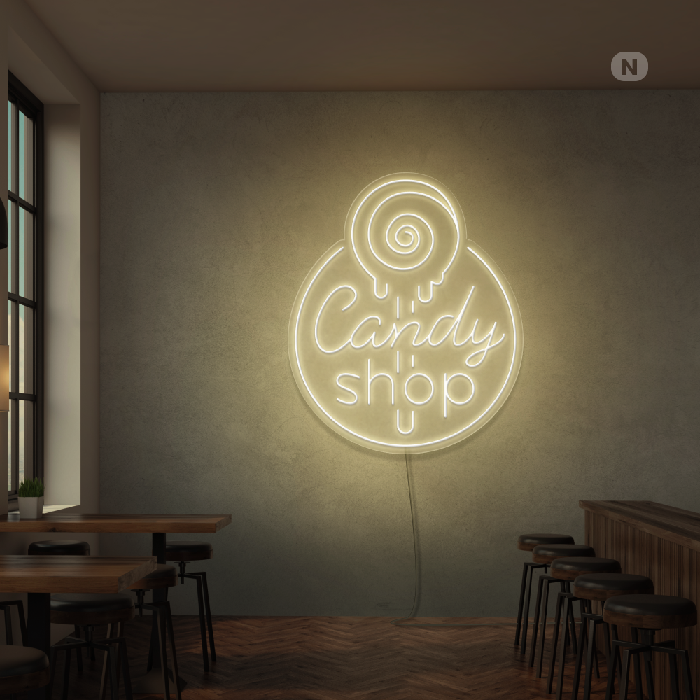 Neon Schild Candy Shop