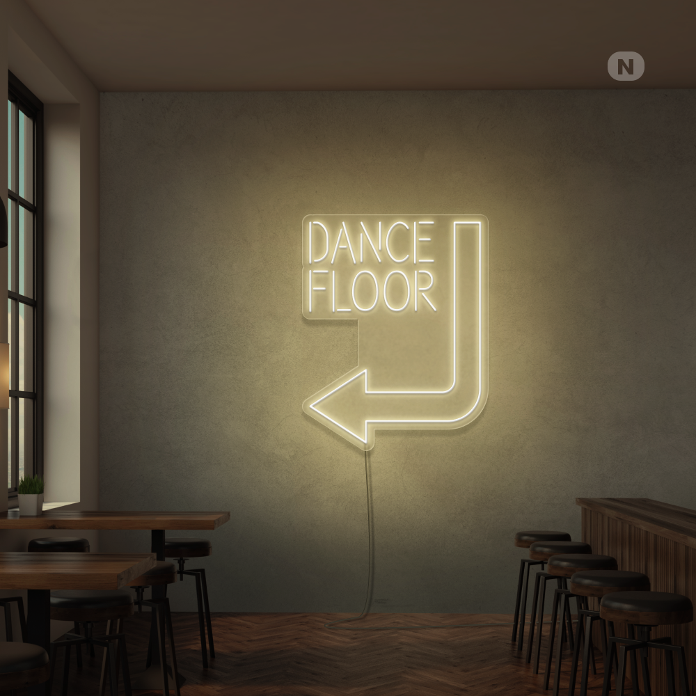 Neon Schild Dance floor