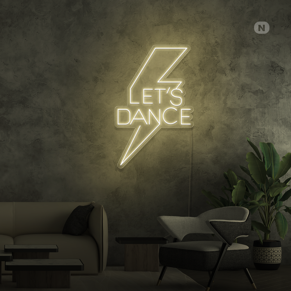 Neon Schild Let's Dance