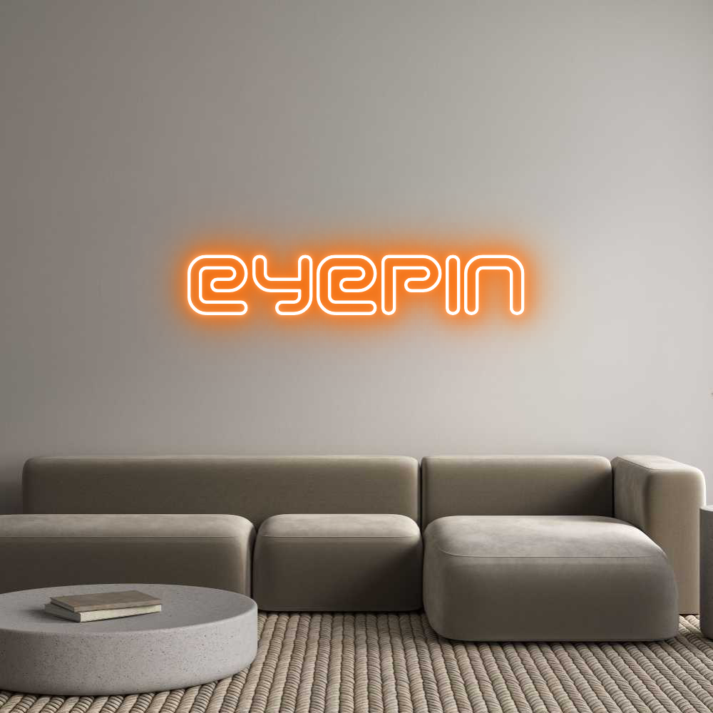Individuelles Neon: eyepin