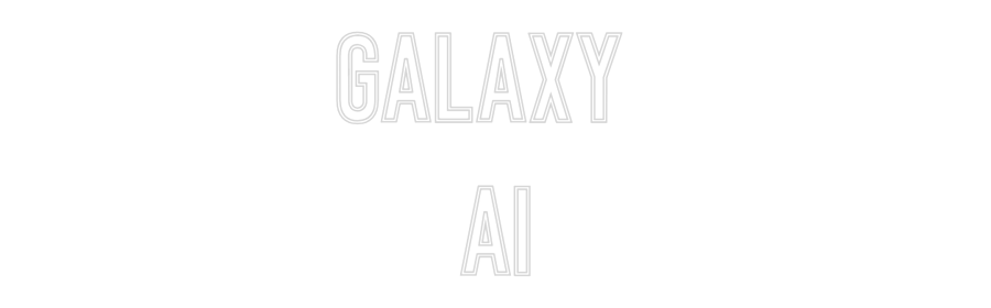 Individuelles Neon: Galaxy 
AI