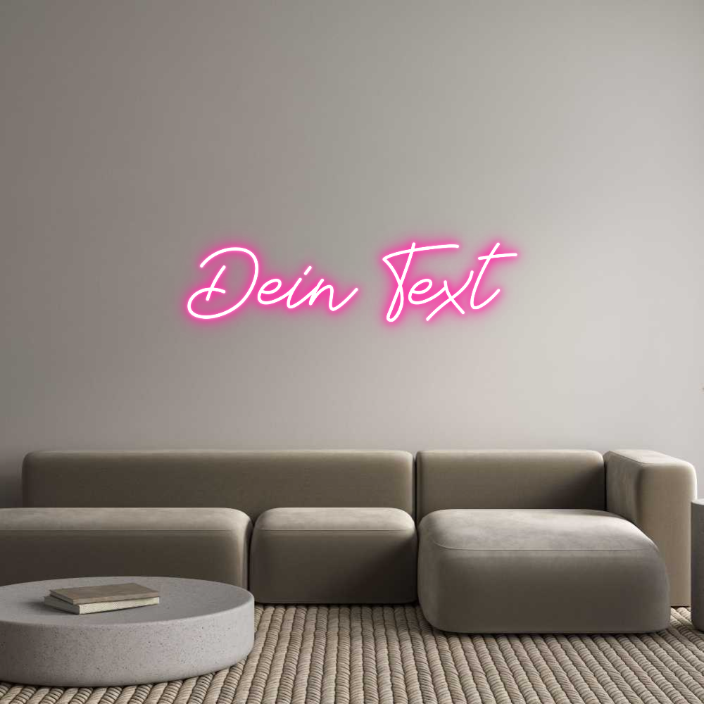 Individuelles Neon: Dein Text