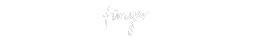 Individuelles Neon: fünger