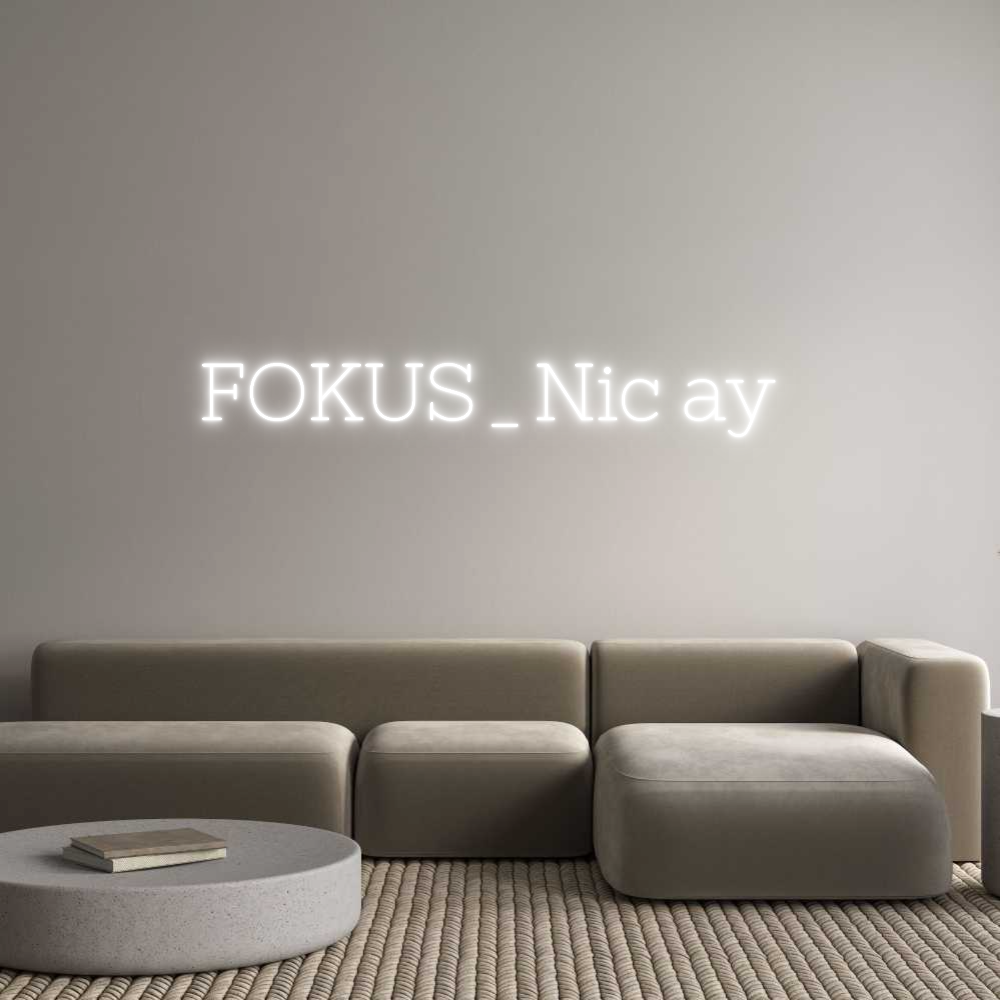 Individuelles Neon: FOKUS_Nic ay