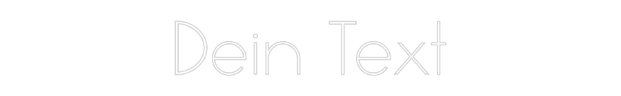 Individuelles Neon: Dein Text