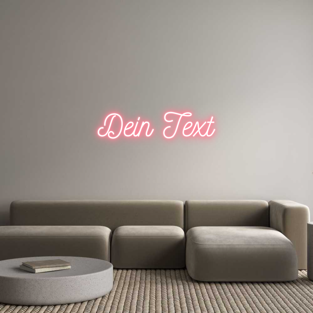 Individuelles Neon: Dein Text