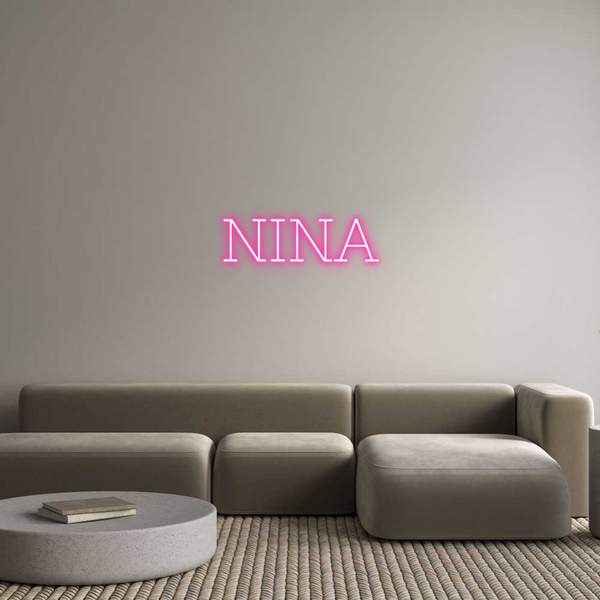 Individuelles Neon:  NINA