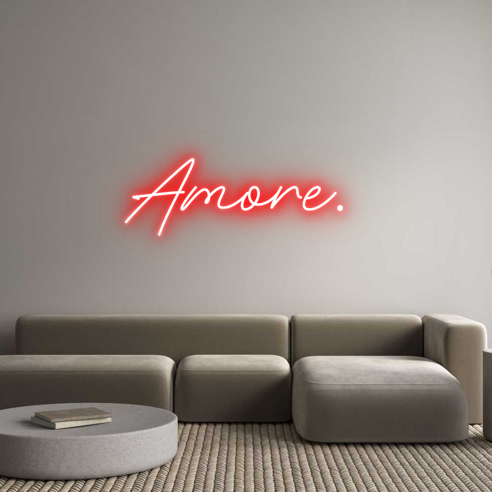 Individuelles Neon: Amore.