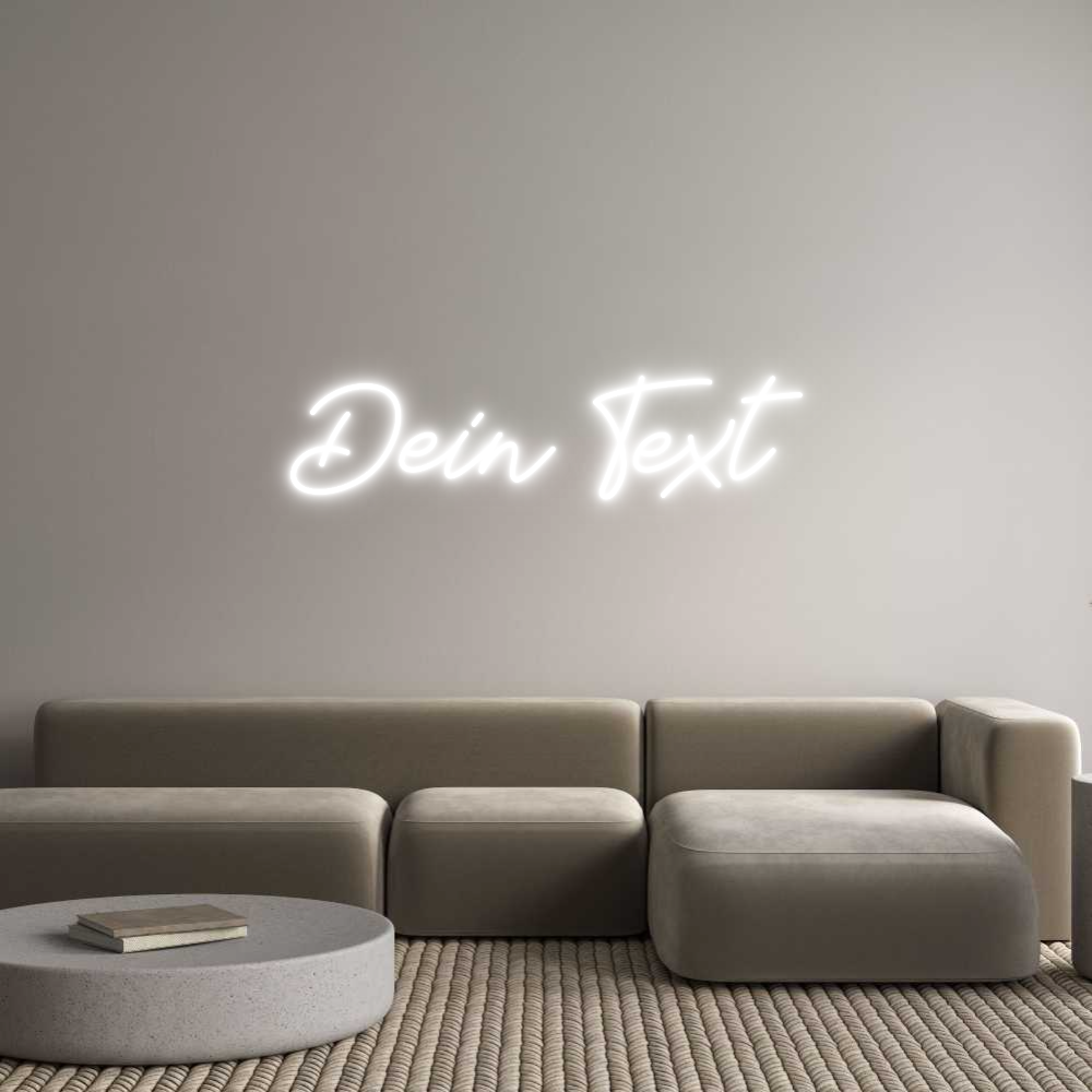 Individuelles Neon: Dein Text