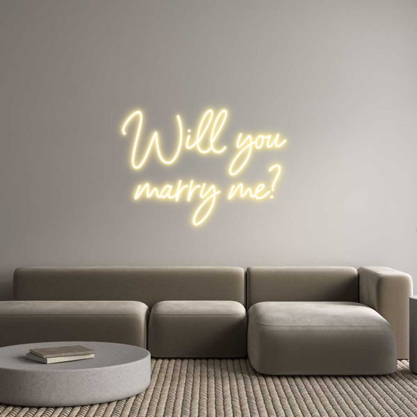 Individuelles Neon: Will you 
ma...