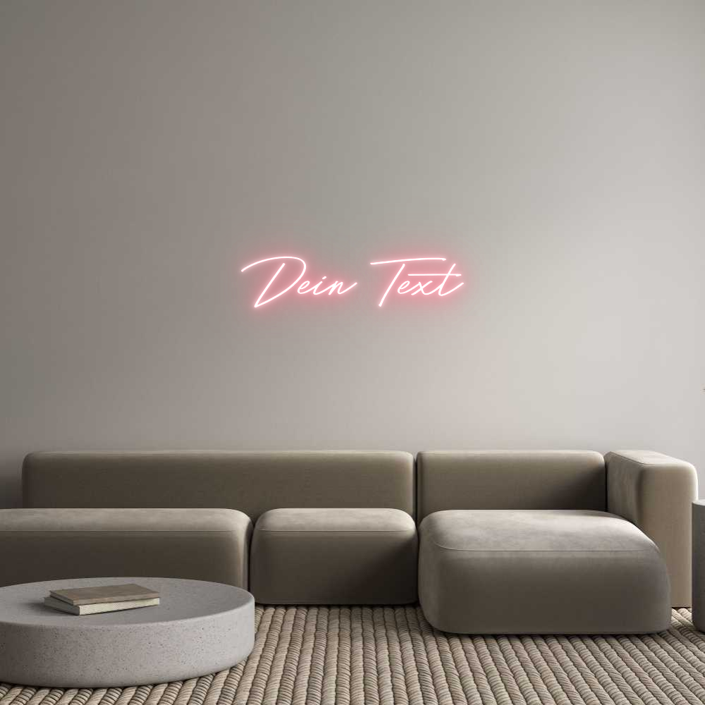Individuelles Neon: Dein Text