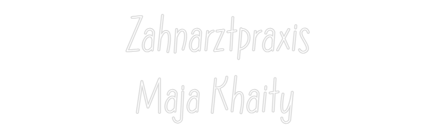 Individuelles Neon: Zahnarztpraxi...