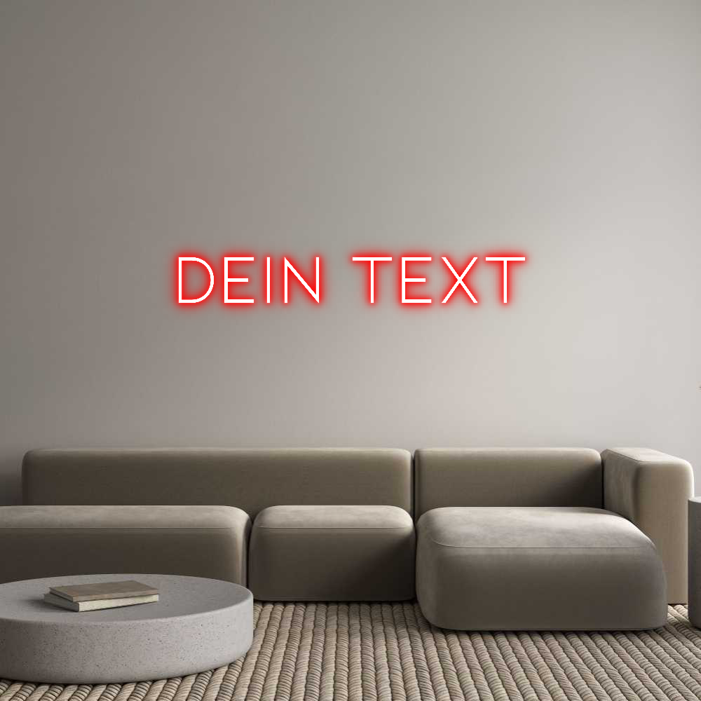 Individuelles Neon: Dein Text