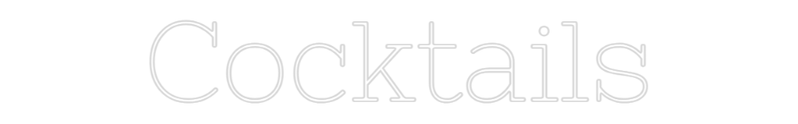 Individuelles Neon: Cocktails