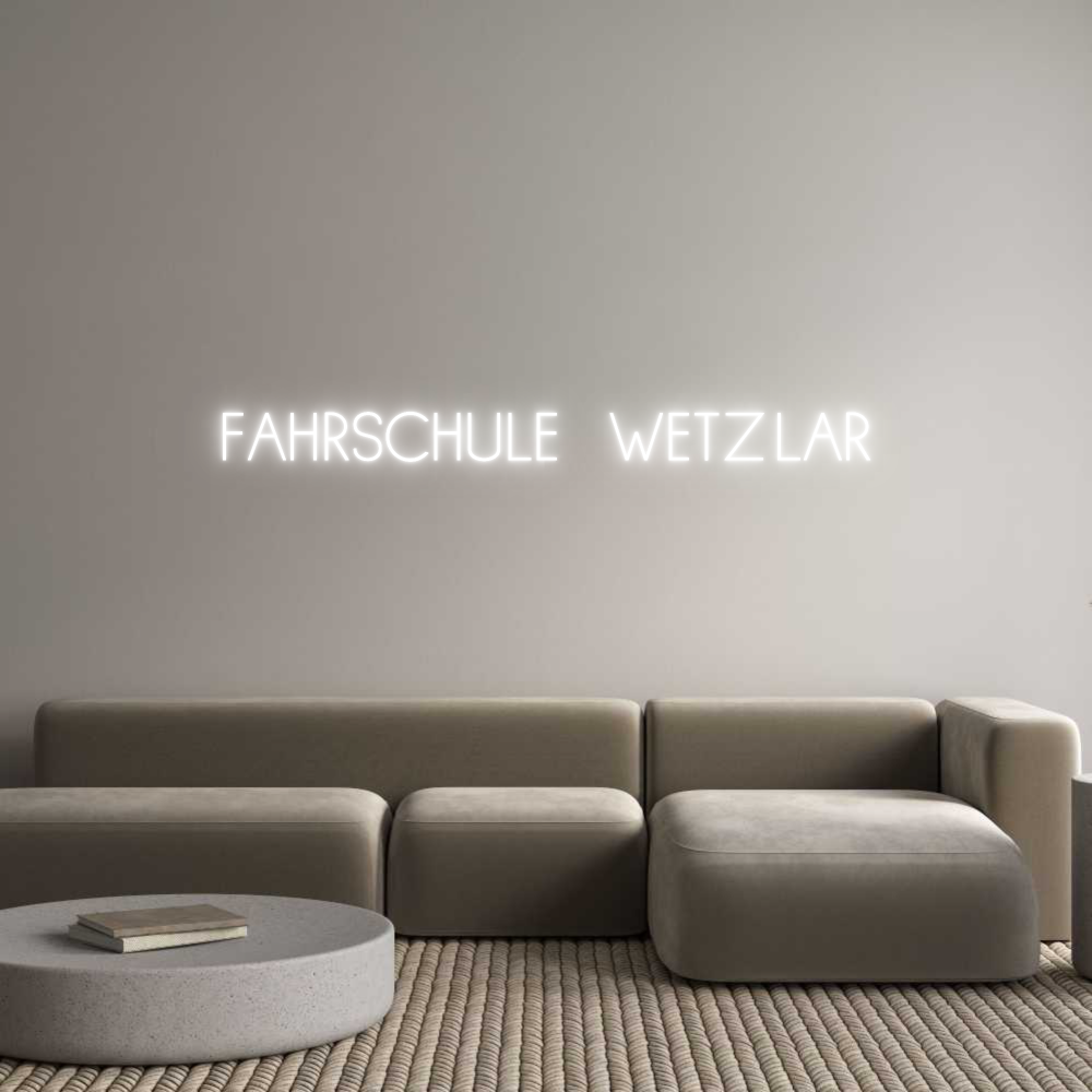 Individuelles Neon: FAHRSCHULE  W...