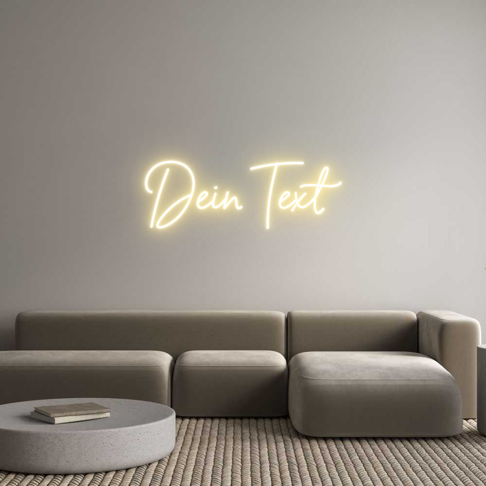 Individuelles Neon: Dein Text