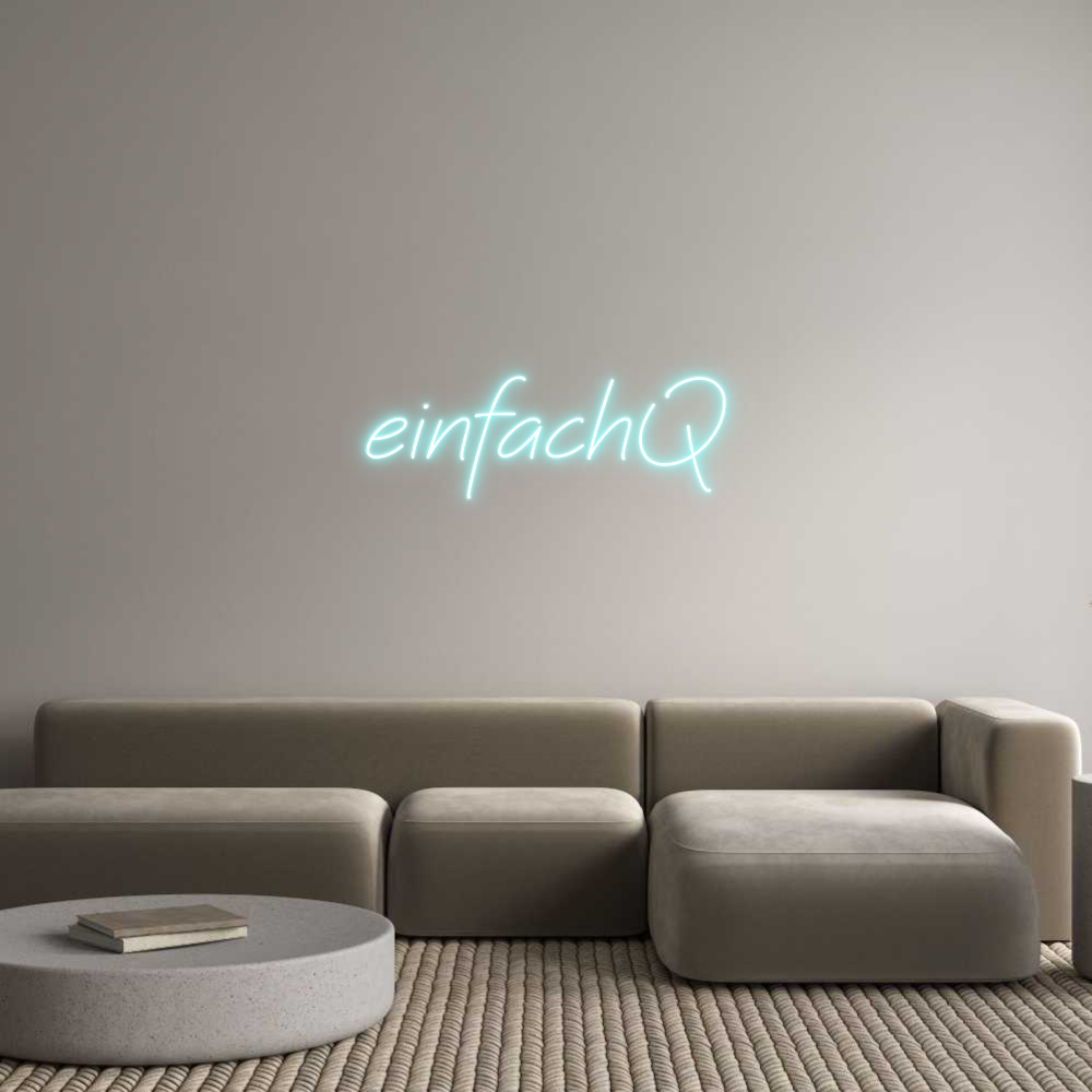 Individuelles Neon: einfachQ