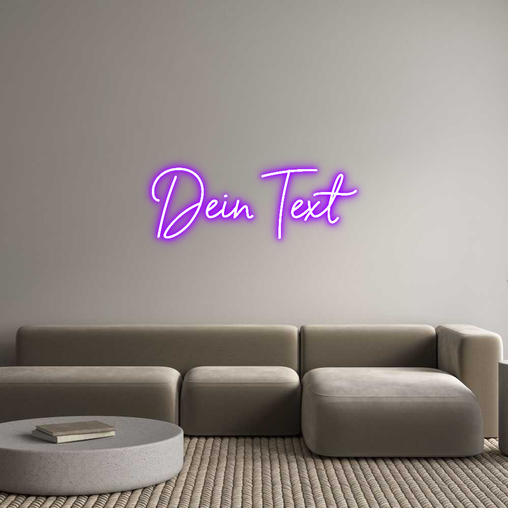 Individuelles Neon: Dein Text