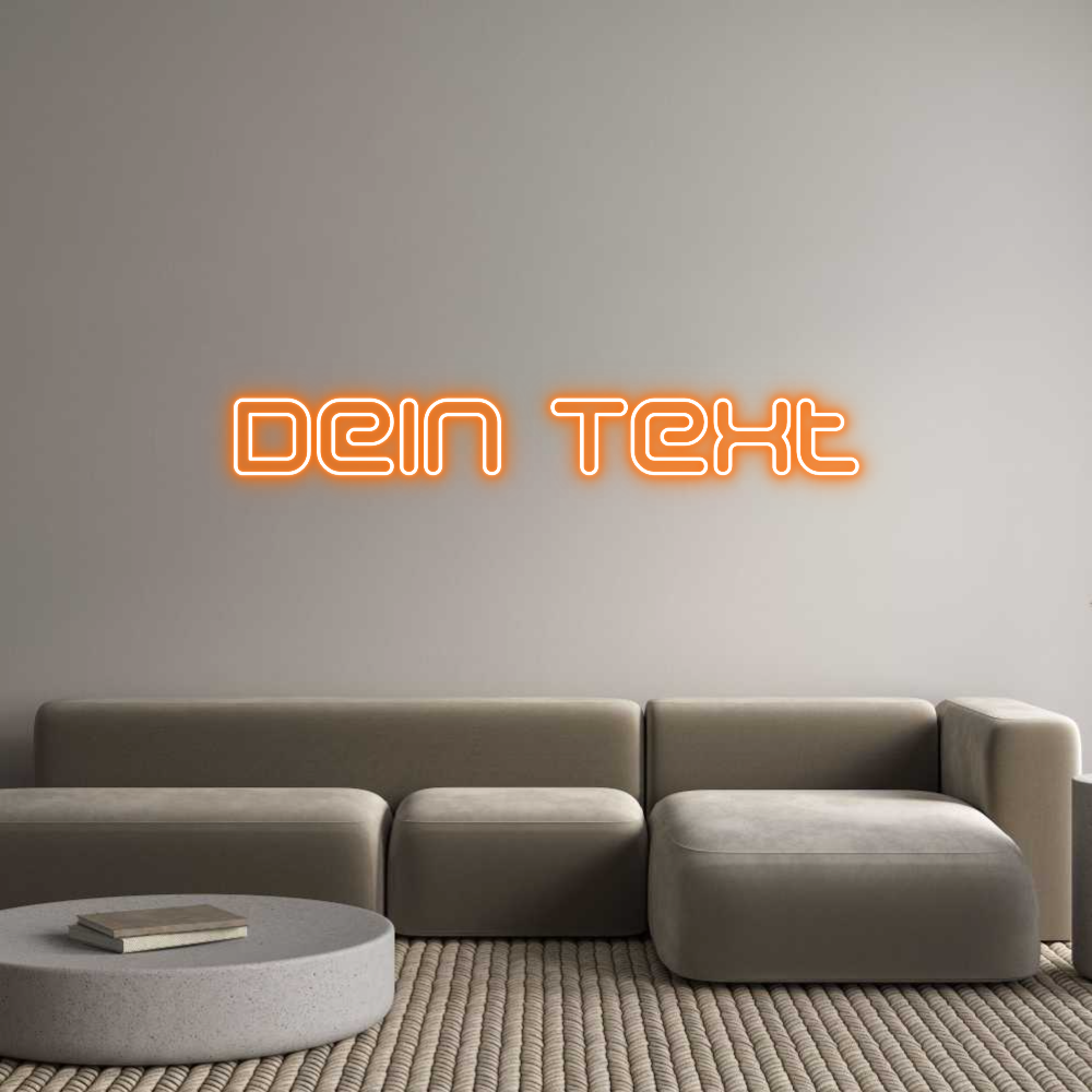 Individuelles Neon: Dein Text