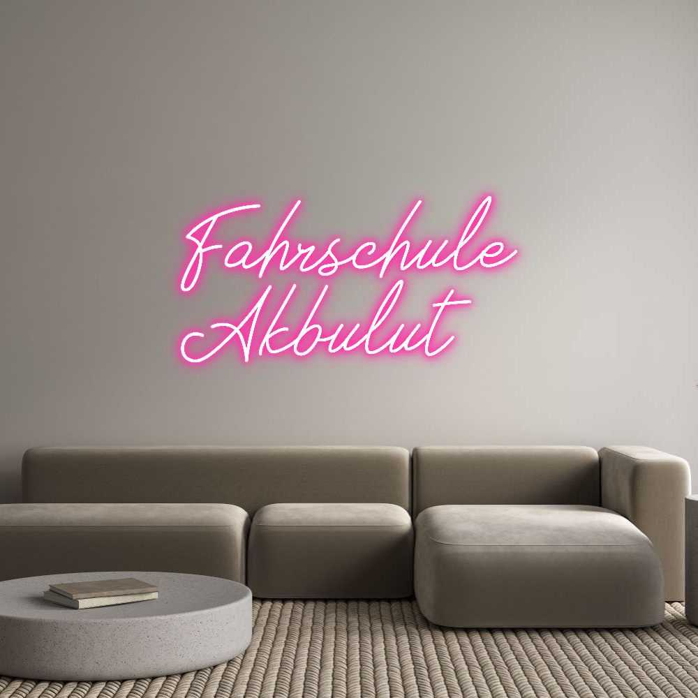 Individuelles Neon: Fahrschule
A...