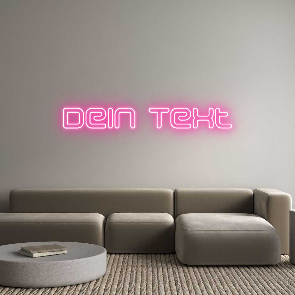 Individuelles Neon: Dein Text