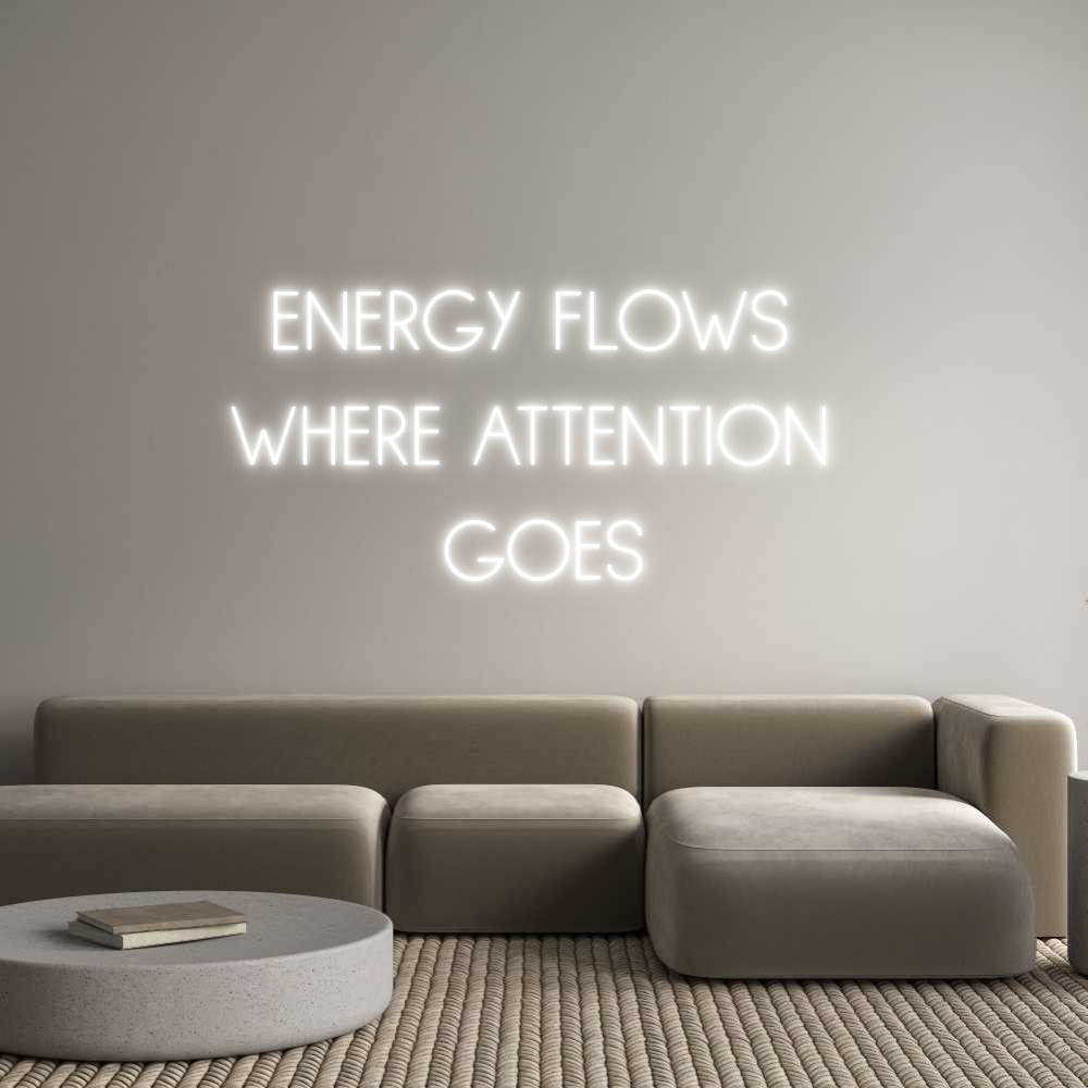 Individuelles Neon: ENERGY FLOWS ...