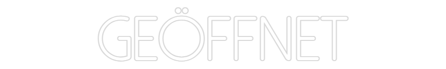 Individuelles Neon: Geöffnet
