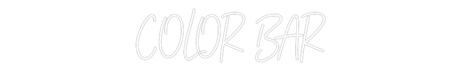 Individuelles Neon: COLOR BAR