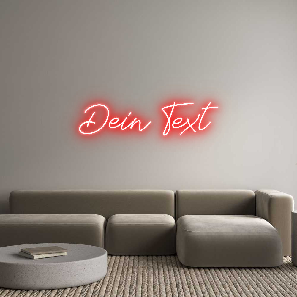 Individuelles Neon: Dein Text