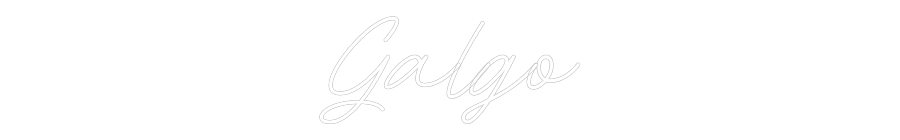 Individuelles Neon: Galgo