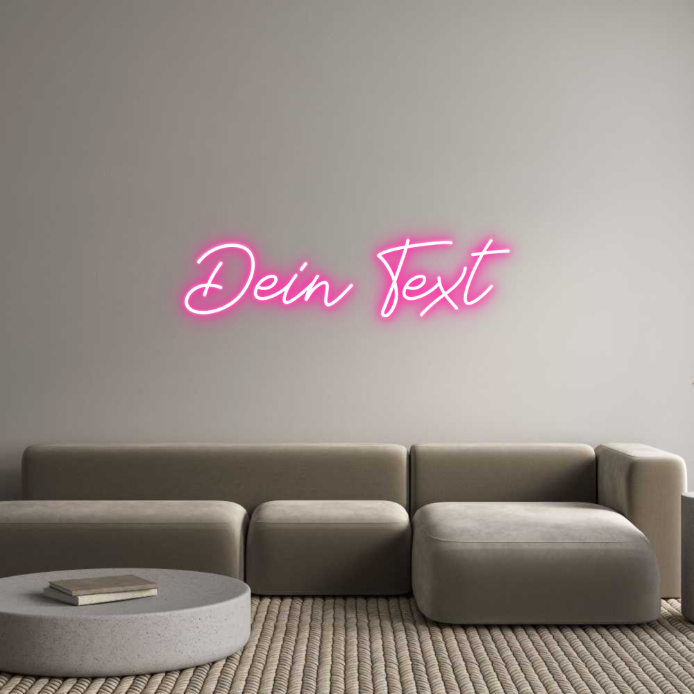 Individuelles Neon: Dein Text