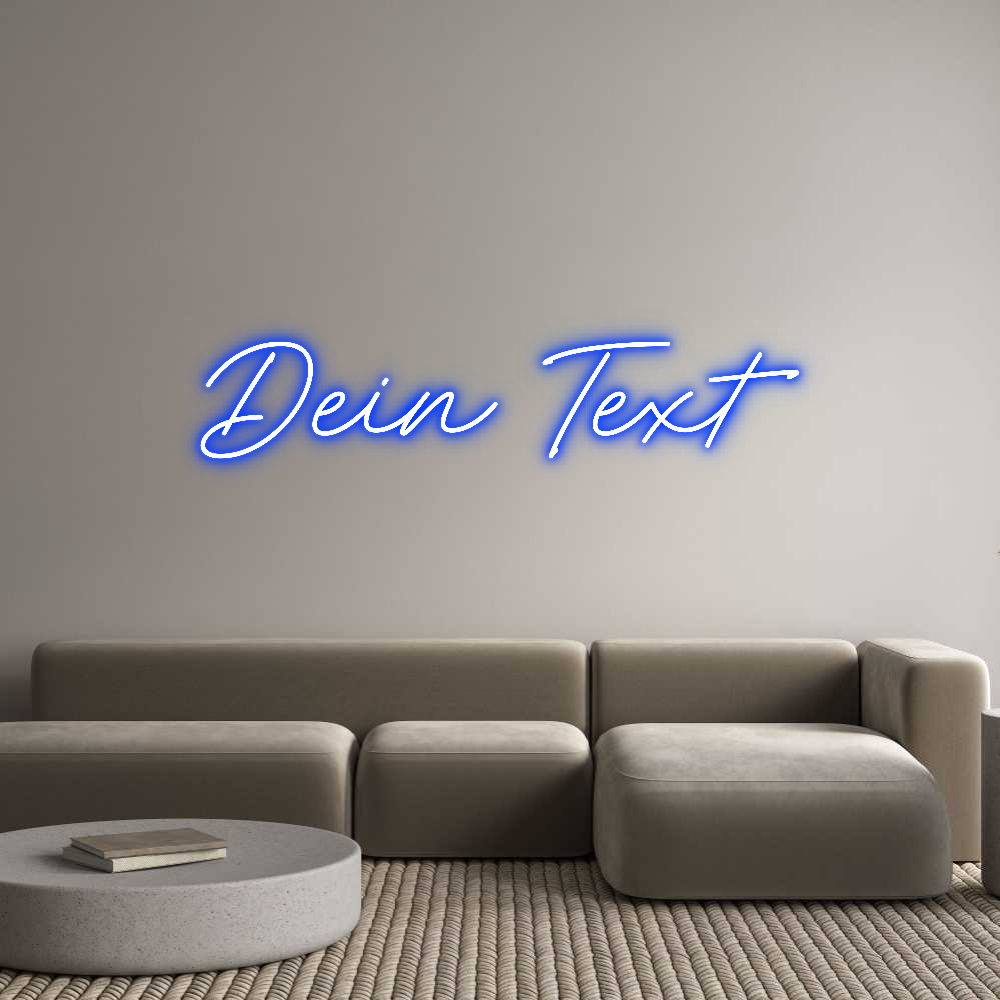 Individuelles Neon: Dein Text