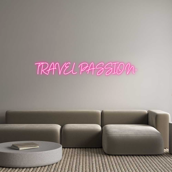 Individuelles Neon: TRAVEL PASSIO...