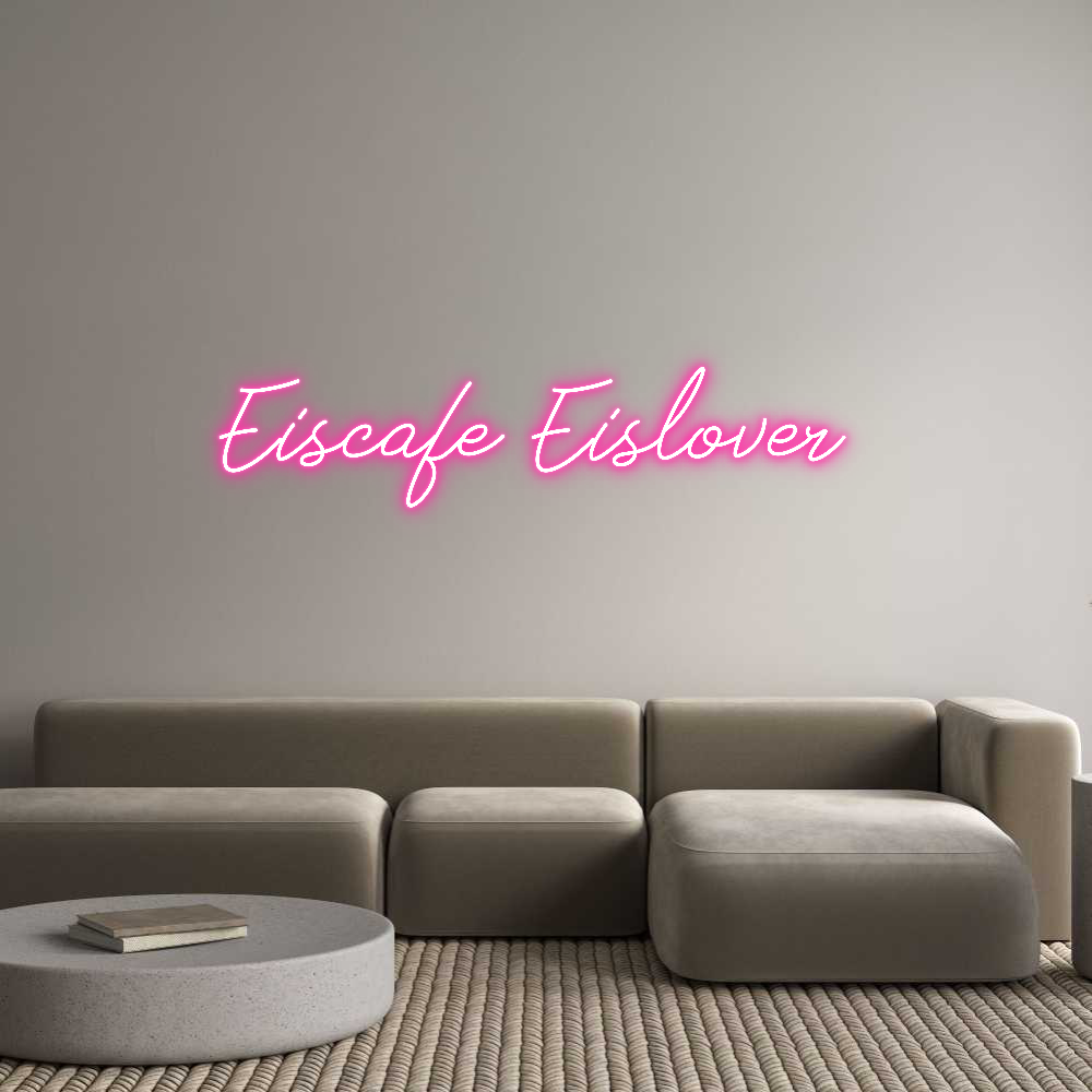 Individuelles Neon: Eiscafe Eislo...