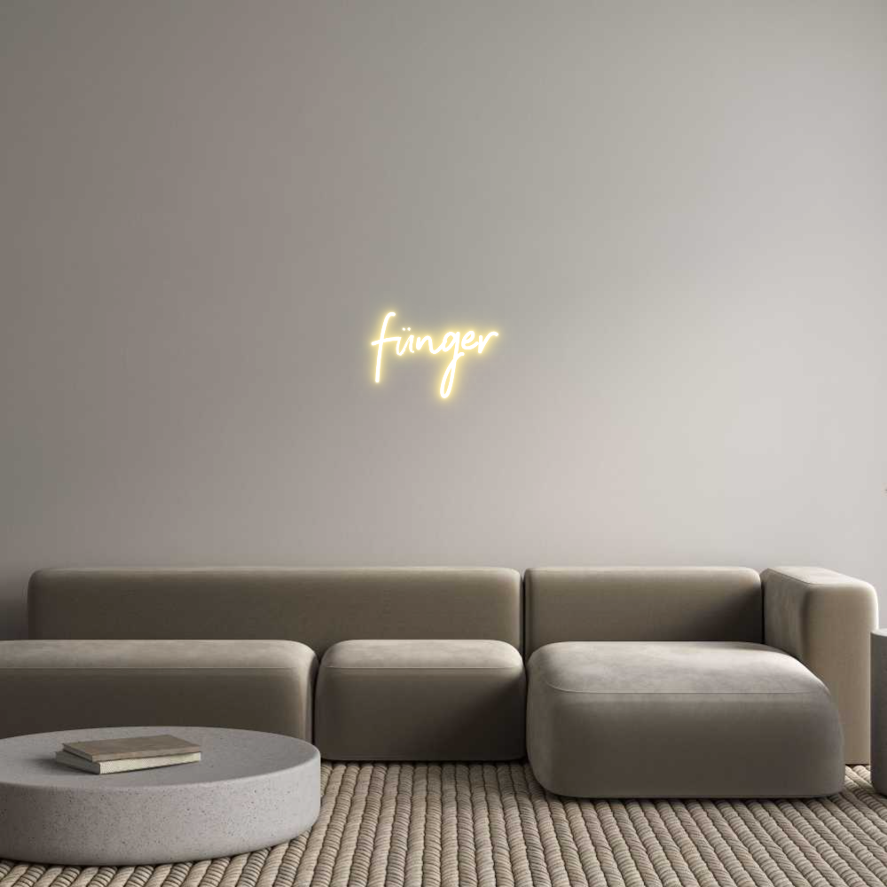 Individuelles Neon: fünger