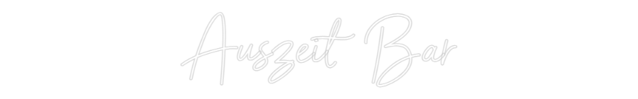 Individuelles Neon: Auszeit Bar