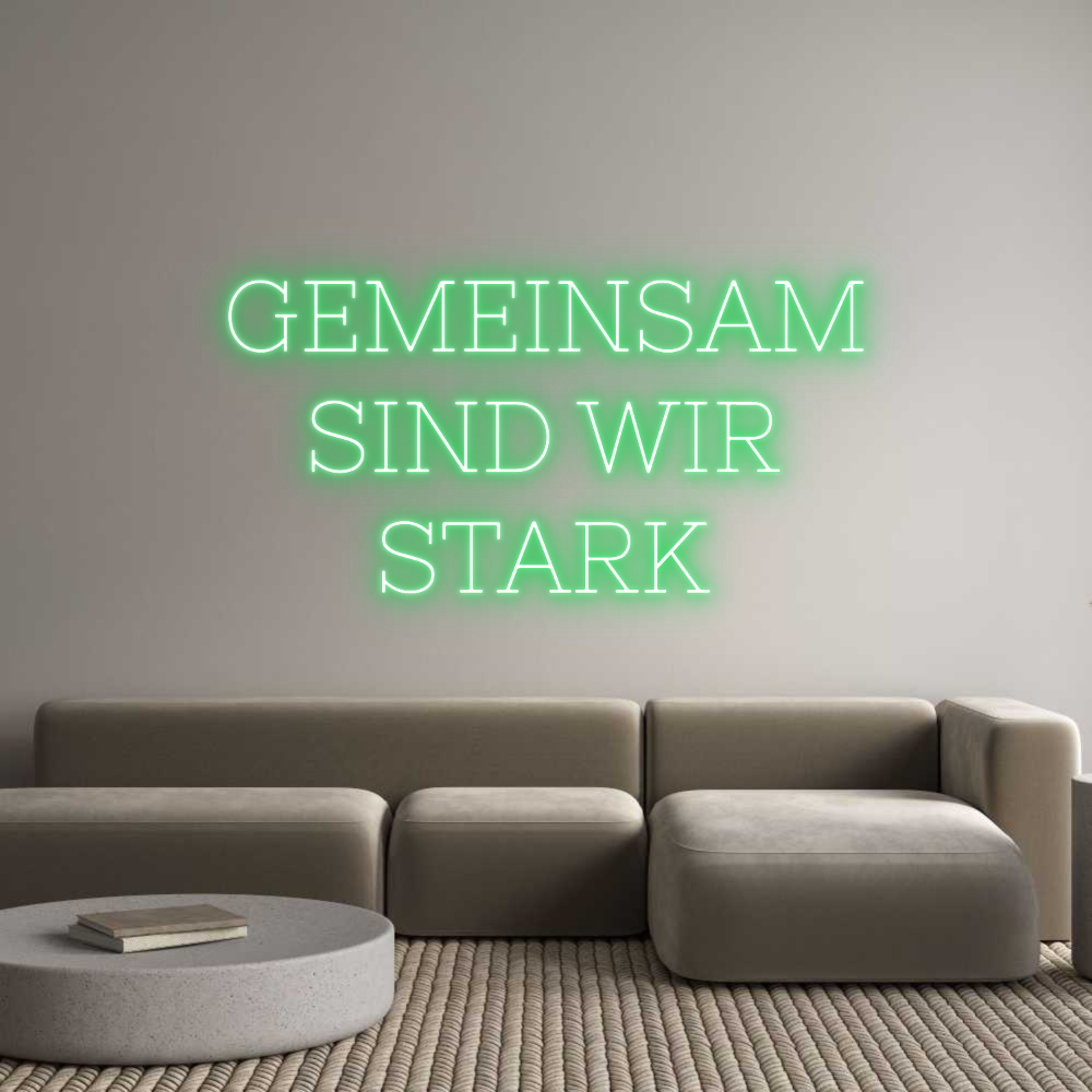 Individuelles Neon: GEMEINSAM
SI...