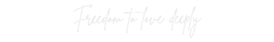 Individuelles Neon: Freedom to lo...